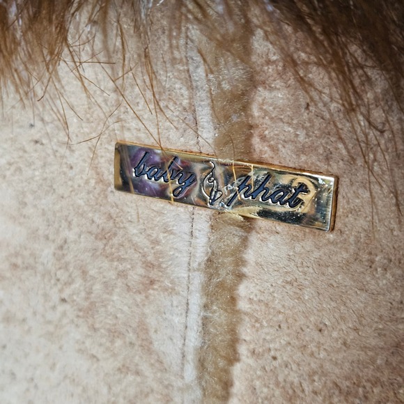 Baby Phat Vintage Genuine‎ Leather Faux Fur Collar Suede Zip Jacket XL Y2K Retro - Picture 6 of 10